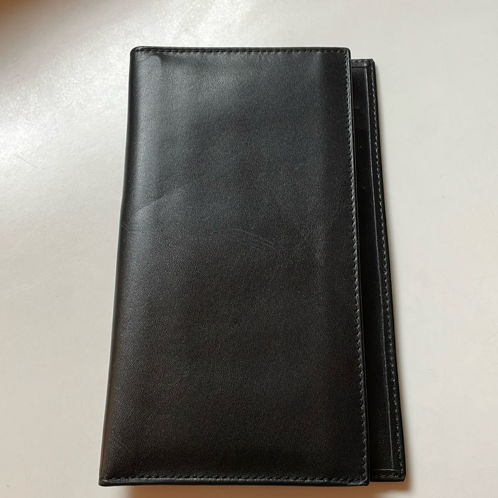 NEW! leather! passport holder OR checkbook case!